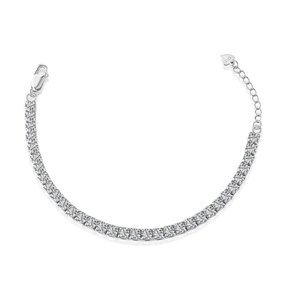 [Vivid Aurora]Sparkling Radiant Princess Cut Tennis Bracelet