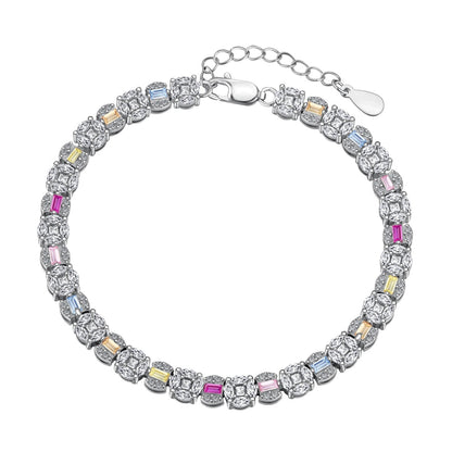 [Vivid Aurora]Dazzling Radiant Multi Cut Daily Bracelet