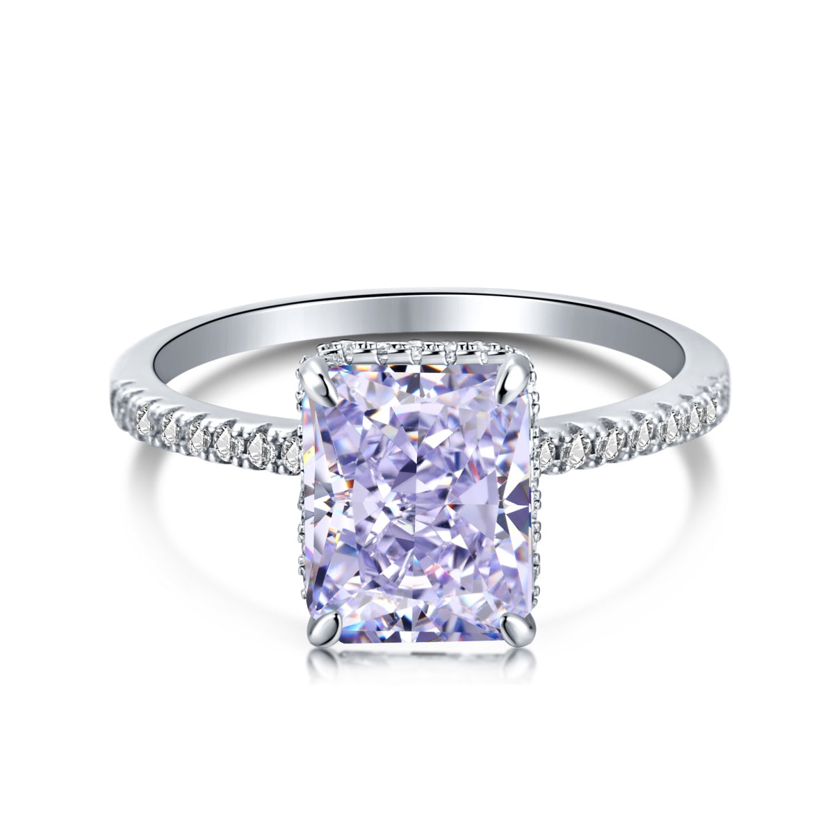 [Vivid Aurora]4.0 Carat Luxurious Engagement Ring