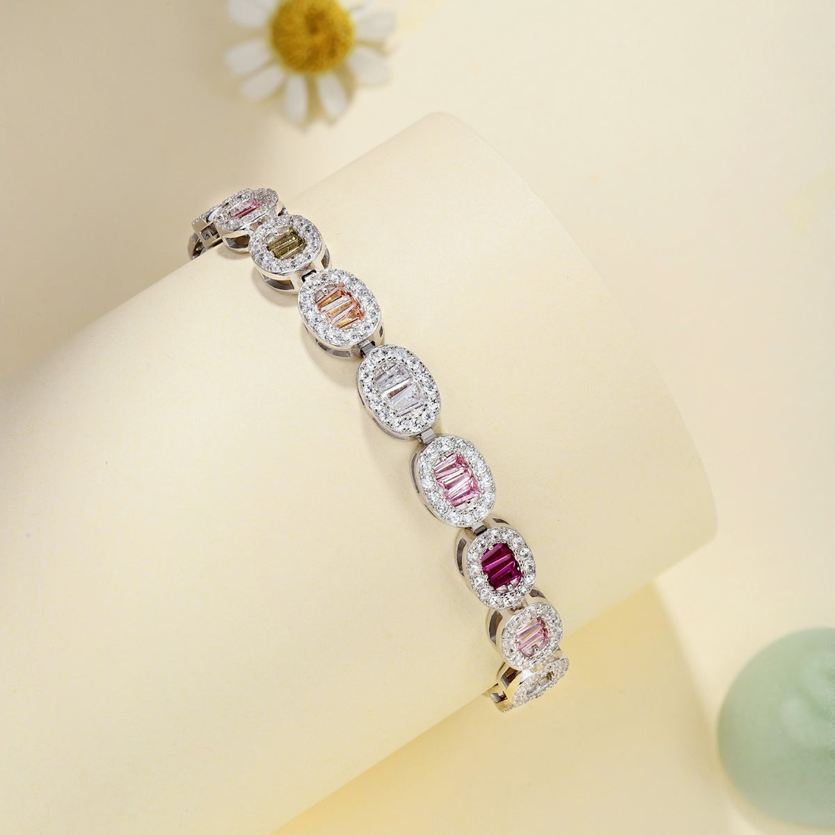 [Vivid Aurora]Exquisite Ornate Emerald Cut Daily Bracelet