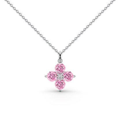 [Vivid Aurora]Four-Leaf Clover And Eight-Pointed Star Necklace